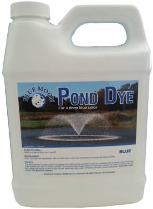 American Royal Pond Dye 100% Strenght, Koi Pond,Lake dye,Water Fountain dye,Pond Algae - 2 Quarts