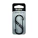 Nite Ize SB3-03-01 Size-3 S-Biner Dual Carabiner, Stainless-Steel, Black