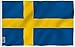 Anley Fly Breeze 3x5 Foot Sweden Flag - Vivid Color and UV Fade Resistant - Canvas Header and Double Stitched - Swedish National Flags Polyester with Brass Grommets 3 X 5 Ft