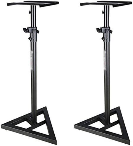 スピーカー台 スタンド プロのモニタースピーカースタンド 床置きスチール製ブックシェルフスピーカー三脚 フリーリフト調節可能な高さのオーディオスタンド 耐荷重33ポンド Color Black Size A Pair Gcamedia Com