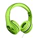 LilGadgets Connect+ Pro Wired Kids Headphones for School w/Microphone, Volume Limiting & Noise Reduction Over-Ear Headset w/Cord, SharePort Technology & SoftTouch Padding, Green Headphones for Kids