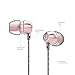 Uiisii HM7 In-Ear Metal Earbuds Headphones Wired Heavy Bass Earphones with Microphone for iPhone, iPod, iPad, MP3 Players, Samsung Galaxy, Nexus, BlackBerry etc (Pink)