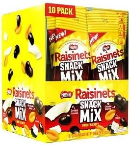 Raisinets Snk Mix Tube Milk Choc 10 Count