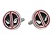 Marvel Comics DEADPOOL Logo Metal/Enamel CUFFLINKS
