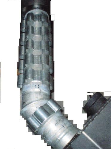 6 Stovepipe Heat Exchanger / Aluminum Radiator Rings, 3.6 inch Dia pellet / corn stove pipe
