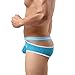 2 Pack Men Boxer Briefs Shorts Hollow Cut Out Trunks Underwear 863 (Large, pink/blue)