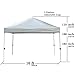 GOUTIME Instant 10X10 Feet Pop Up Canopy Tent, Medium-Duty Outdoor Canopy Tent for Parties, Include Wheeled Bag, 4 Stakes and Ropes, White