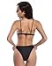 SHEKINI Women's Bathing Suit Sexy Triangle Bikini Low Waisted Two Piece Swimsuit(Large, Black)