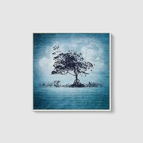 Framed Canvas Wall Art for Living Room, Bedroom Trees Canvas Prints for Home Decoration Ready to Hang - 16x16 inches