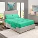 Nestl Bedding Soft Sheets Set - 4 Piece Bed Sheet Set, 3-Line Design Pillowcases - Easy Care, Wrinkle Free - Good Fit Deep Pockets Fitted Sheet - Free Warranty Included - Queen, Mint primary