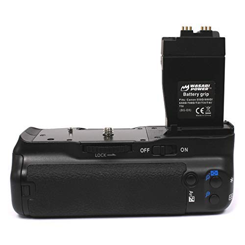 Wasabi Power BG-E8 Battery Grip for Canon LP-E8 and Canon EOS Rebel T2i, T3i, T4i, T5i, 550D, 600D, 650D, 700D