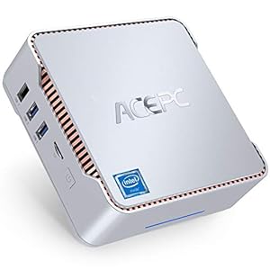 ACEPC Mini PC, Intel Cerelon J4125 Processor(up to 2.7GHz) Windows 10 Pro Mini Desktop Computer with 6GB DDR4/128GB ROM…