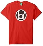 DC Comics Men's Green Lantern Logo T-Shirt, Red, Medium