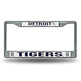 DETROIT TIGERS MLB CHROME LICENSE PLATE FRAME