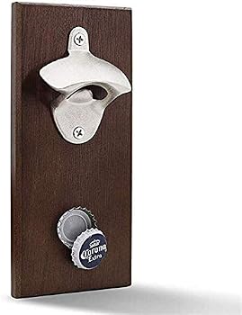 Sumeier Wall Mounted Bottle Opener With Magnetic Cap Catcher Vintage Wooden Wall Mounted Bottle Opener Creative Funny Birthday Present Idea And Unique Housewarming Gift Wood Amazon Ae
