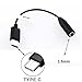 Fonus 3.5mm Female To Type-C Male Headset Adapter Audio Jack USB-C Port Earphone Converter Supports Hands-free Microphone Compatible With Motorola Moto Z, Z2, Z3, Force Droid Models ONLY
