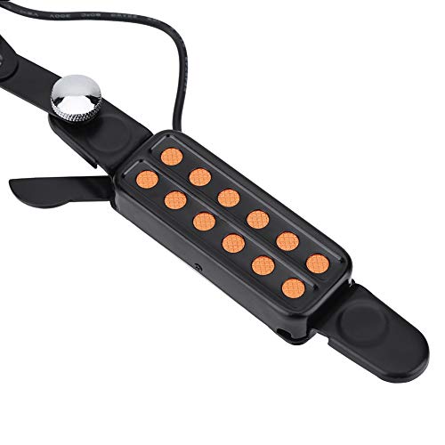 Bnineteenteam 12 Sound Hole Magnetic Pickup Transducer with Volume Tone Tuner Kit for Guitar, Ukulele, Violin