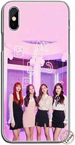 LLM 2 Blackpink Black Pink Signature Kpop Hiphop Girl Band Group Korean Star Jisoo Kim Jennie Rose Lisa Music Transparent Hard Cover Case for iPhone (iPhone XR)