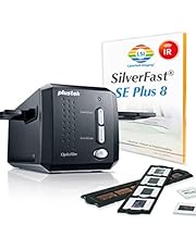 Plustek OpticFilm 8200i SE, 35mm Film & Slide Scanner. 7200 dpi / 48-bit Output. Integrated Infrared Dust/Scratch Removal. Bundle Silverfast SE Plus 8.8, Support Mac and PC.