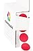 ChromaLabel Sticker Dots, 3/4 Inch Round Red Labels - 1000 Removable Stickers per Dispenser Box, Ideal for Arts & Crafts - Color Coding Labels