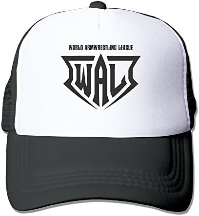 WAL World Armwrestling League Trucker Mesh Snapback Hat Black