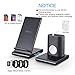 Wireless Charger, 3 in 1 iPhone Fast Charging Station for Apple Watch and Airpods[Separated Design],Charging Stock Compatible with iWatch Series 1/2/3/4,iPhone XR/Xs Max/X/8 Plus
