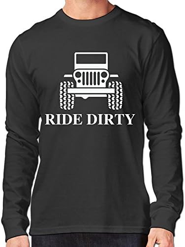 New Jeep Wrangler  Rubicon CJ TJ Classic Men's Tshirts Long Sleeve Black XXL