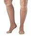 Ames Walker AW Style 41 Sheer Support 15-20 mmHg Moderate Compression Open Toe Knee High Stockings Nude Medium