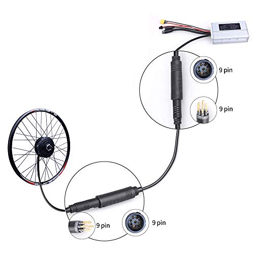 BAFANG Extension Cable 3Pin/4Pin/5Pin/9Pin Plug Connector Motor Ebike