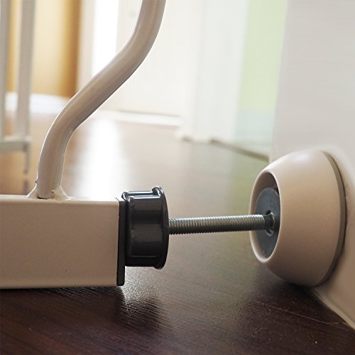 Baby Gate Guru Small Wall Protector 4 Pack - White - Cup Pads to Guard Your Walls from Pressure Mounted Baby Gates, Pet Gates, Safety Gates, Shower Curtain Rods, and More (4 Pack, White)