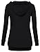 Timeson Women's Long Sleeve Crowl Neck Lightweight Pullover Hooded Sweatshirt With Pocket