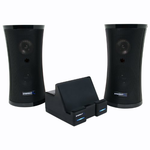Sabrent Weather Resistant 900MHz Wireless Indoor/Outdoor 150 Ft Stereo Speaker System with Remote and Dual Power Transmitter (SP-NELO)