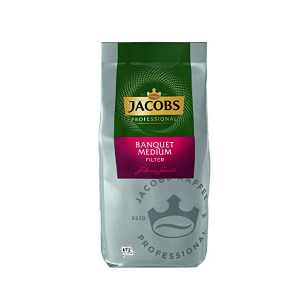 Jacobs Professional Banquet Medium Filterkaffee, Gemahlener Kaffee 1kg, mild, Intensität 3/5