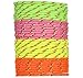 Vlish 144 Neon Woven Rope Adjustable Friendship Bracelets in 4 Assorted Neon Colors, Great Christmas Stocking Stuffer, Goody Bags or for Halloween