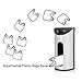 SVVSS Wall Mount Grocery Bag Holder,Dispenser,Saver,Anti-Fingerprint and Mounting Screws Included, White, 30-45 bags