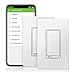 TOPGREENER Smart Dimmer Switch, UL Listed, Neutral Wire Required, Single Pole, No Hub Required, Works with Amazon Alexa and Google Assistant, TGWF500D 2 Pack