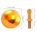 Feelle Flagpole Ball Top Ornament Gold Aluminum Anodized Finish, Decoration Designed for US Flag Pole