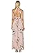 ZESICA Women's Halter Neck Floral Print Backless Split Beach Party Maxi Dress