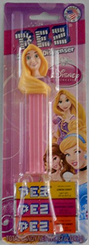 Disney Princess Rapunzel Pez Dispenser in Blister Card Package with 3 Rolls Candy Refills