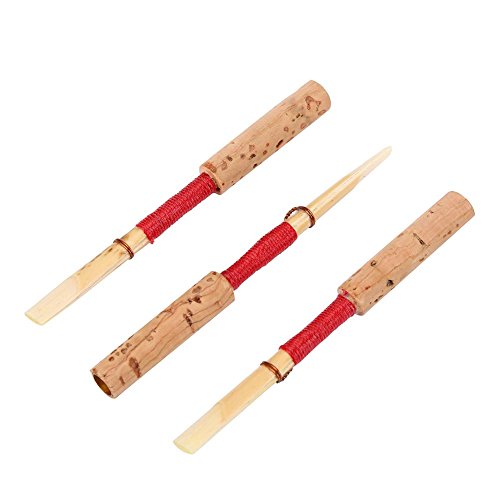 image for SolUptanisu 10pcs Bamboo Oboe Reeds,Medium Strength Soft Handmade Oboe