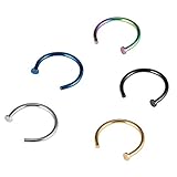 Zhenhui Stainless Steel Nose Studs Rings Body Jewelry Piercing Nose Hoop Rings