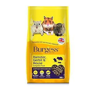 Burgess-Hamster-Gerbil-Mouse-750G-X-3 Burgess Hamster Gerbil & Mouse 750g, Pack of 3