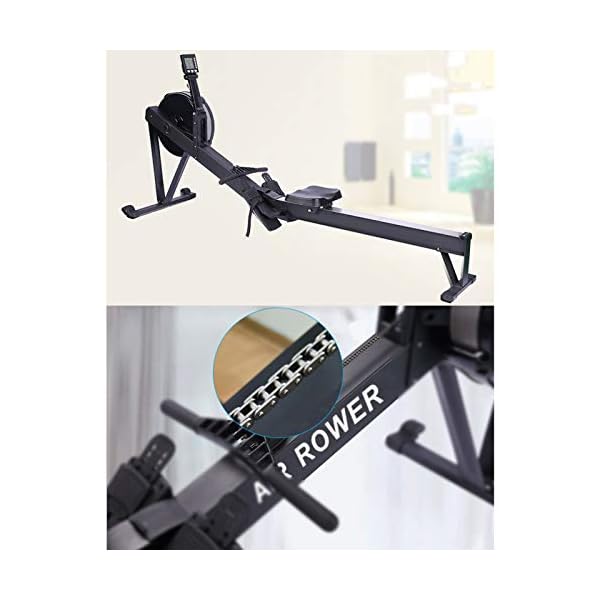Home-Rowing-MachineRowing-Machine-Foldable-Air-Rowing-Machine-10-Adjustable-Resistance-with-A-Display-Suitable-for-Aerobic-Exercise-Fitness-Weight-Loss244-61-85CM Home Rowing Machine,Rowing Machine Foldable, Air Rowing Machine 10 Adjustable Resistance with A Display Suitable for…