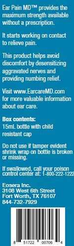 Ear Pain MD, Ear Pain Relief Drops, Earache Drops, Fast Pain Relief