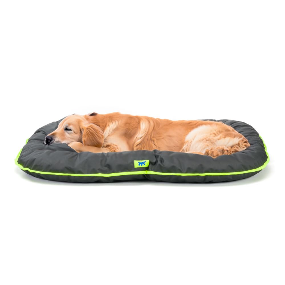 Ferplast Dog Bed Dog Cushion Dog Bed Large Scratch-proof Fabric Hand washable at 30° C Dog Mat Waterproof 100 x 70 x 12 cm, Black