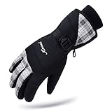 KINEED Waterproof Women Winter Ski Snowboard Snow Thinsulate Insulated Warm Gloves