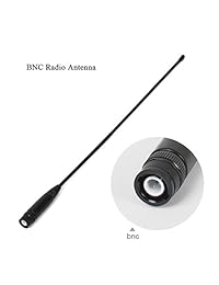 HYS NA-771 Banda dual VHF / UHF 144 / 430Mhz BNC antena de mano para walkie talkie ICOM IC-V85 IC-V82 IC-V80