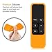 Fintie Protective Case for Apple TV 4K/ HD Siri Remote (1st Gen) - Honey Comb Lightweight Anti Slip Shockproof Silicone Cover for Apple TV 4K 5th 4th Gen Siri Remote Controller, Orange