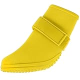 Jelly Wellies Preimum Rain or Shine Waterproof Dog Boot with Extra Firm Gripping Soles- Small, Yellow
