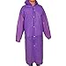 Alotpower Compact Raincoat Lightweight Poncho with Drawstring Hood and Sleeves for Fishing or Camping,Purple